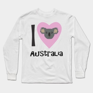 I Love Australia Long Sleeve T-Shirt